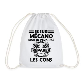 mécanicien mais je ne peux pas réparer les cons 1 - Sac de sport léger - blanc - Devant