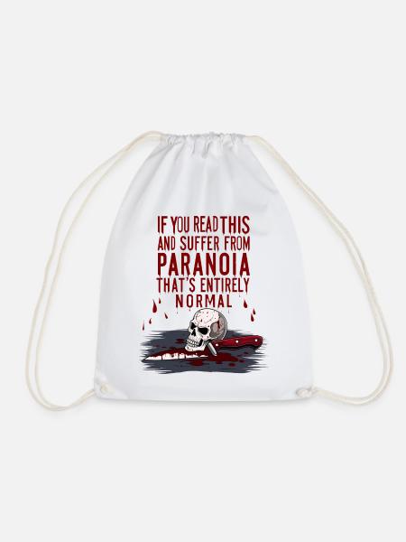 Normale Paranoia - Turnbeutel - Weiß