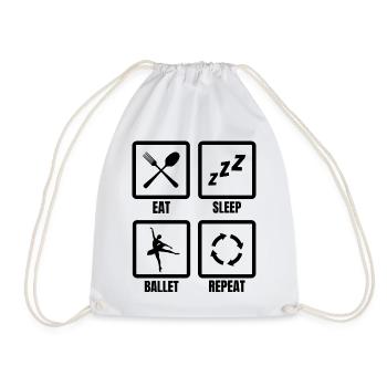 Routine de ballet - Sac de sport léger - blanc - Devant