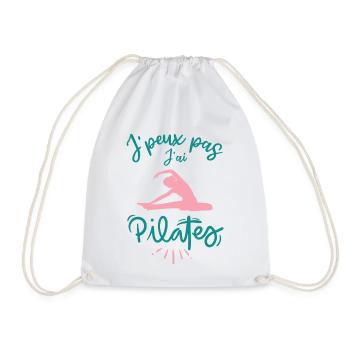 Je peux pas j ai pilates - Sac de sport léger - blanc - Devant