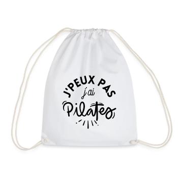Je peux pas j ai pilates 5 - Sac de sport léger - blanc - Devant