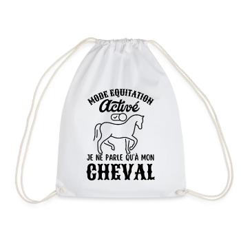Mode équitation activé - Sac de sport léger - blanc - Devant