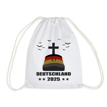 Deutschland Grab 2025 - Turnbeutel - Weiß - Vorne