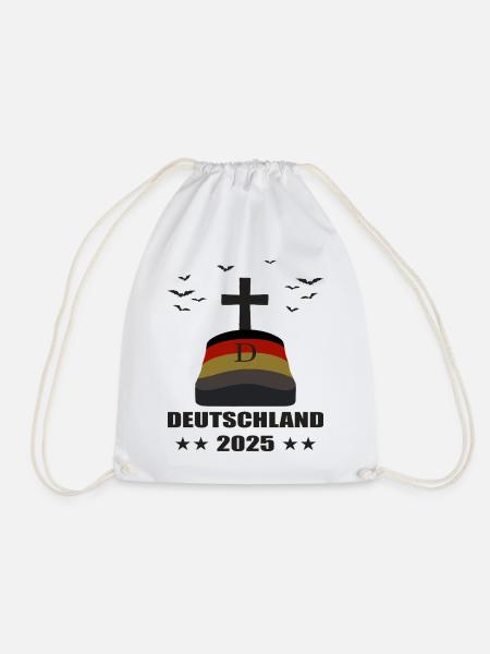 Deutschland Grab 2025 - Turnbeutel - Weiß