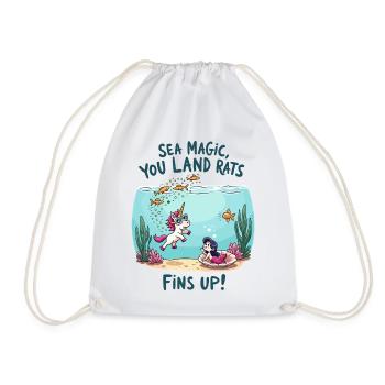 Magie de la mer avec Licorne - Sac de sport léger - blanc - Devant