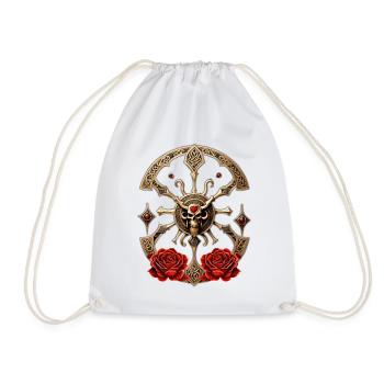Lien éternel : Nœuds celtiques dans l’élégance gothique. - Sac de sport léger - blanc - Devant