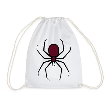 Spooky Halloween Creepy Goth Spider 3 - Drawstring Bag - white - Front