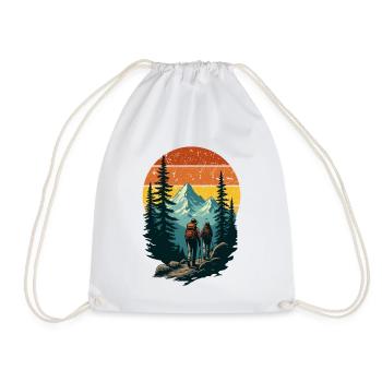 Mountain Nature Adventurers - Drawstring Bag - white - Front