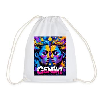 Gémeaux - Sac de sport léger - blanc - Devant