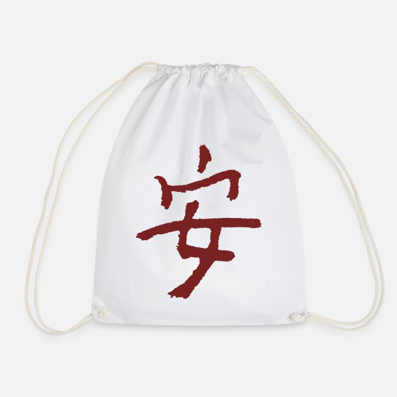 Frieden Auf Chinesisch - Turnbeutel - Weiß