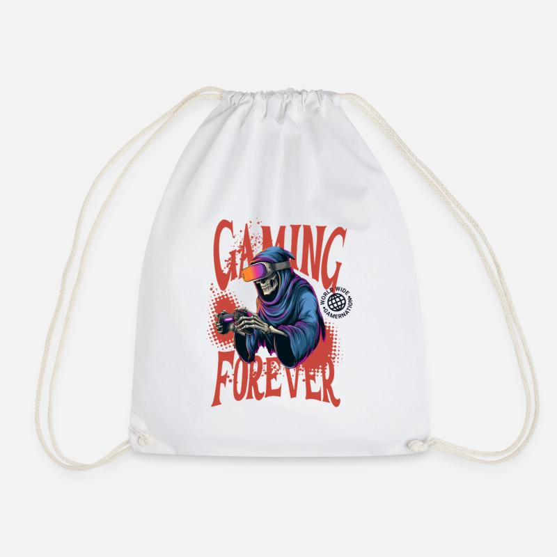 Gaming Forever – Reaper Edition - Turnbeutel - Weiß