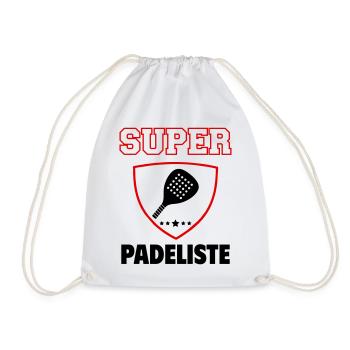 Super Padelist, Vatertag, Weihnachten - Turnbeutel - Weiß - Vorne