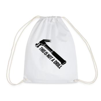 Ceci n’est pas un graphique de marteau de forage - Sac de sport léger - blanc - Devant