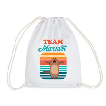 Marmot Team Retro Sonne - Turnbeutel - Weiß - Vorne