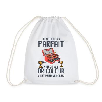 Bricoleur pas parfait mais presque - Sac de sport léger - blanc - Devant