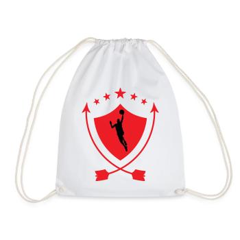 Basketball / Basketball / Basktet-Ball / Sports - Drawstring Bag - white - Front