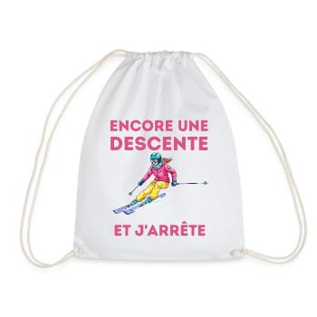 Encore une descente et j'arrête - Sac de sport léger - blanc - Devant