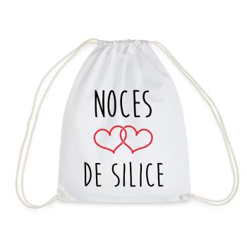 Silica's wedding 77 years of marriage - Drawstring Bag - white - Front