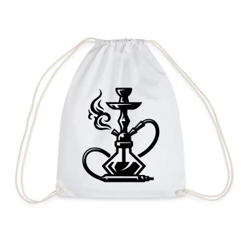 Shisha Hookah - Drawstring Bag - white - Front