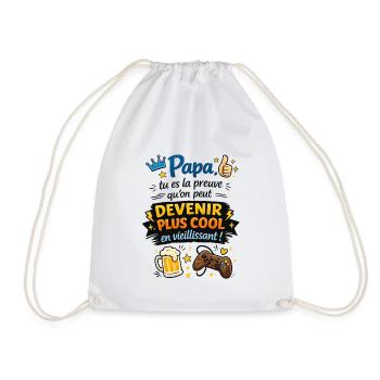 Papa, preuve que l'âge brille - Sac de sport léger - blanc - Devant