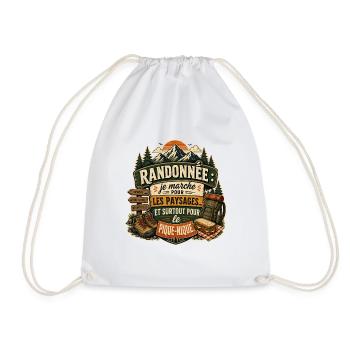 Randonnée Pique-Nique et Paysages - Sac de sport léger - blanc - Devant