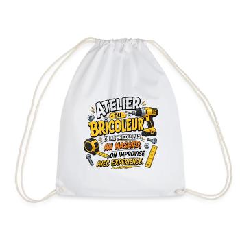 Bricoleur au Hasard avec Expérience - Sac de sport léger - blanc - Devant