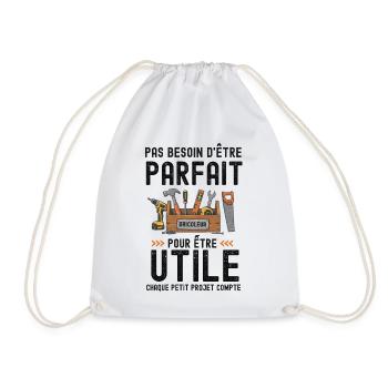 Parfait bricoleur Bricolage  - Sac de sport léger - blanc - Devant