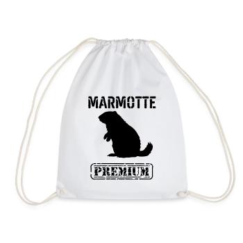 Marmotte premium  - Sac de sport léger - blanc - Devant