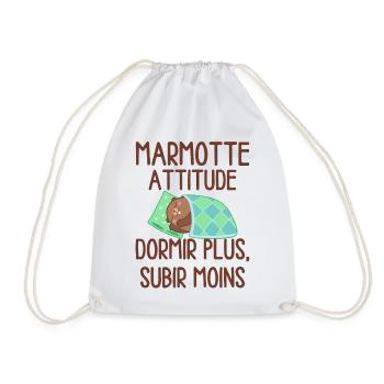 Marmotte Attitude Dormir Plus - Sac de sport léger - blanc - Devant