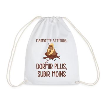 Marmotte Attitude Dormir Plus - Sac de sport léger - blanc - Devant