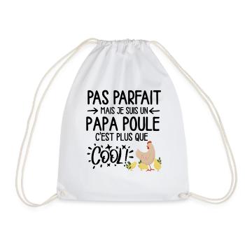 Poulet et poussins pastel - Sac de sport léger - blanc - Devant