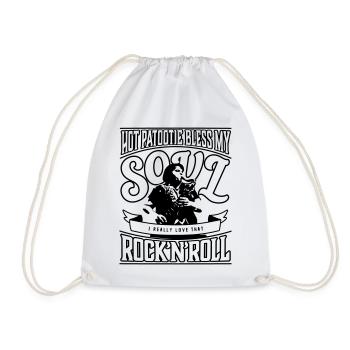 Hot Patootie Bless My Soul Vector Art Custom Color - Drawstring Bag - white - Front