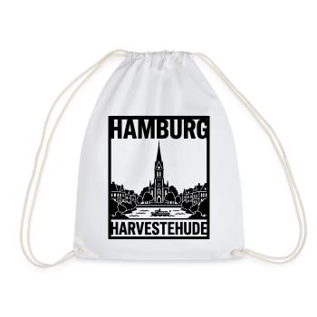 Harvestehude Hamburg - Turnbeutel - Weiß - Vorne