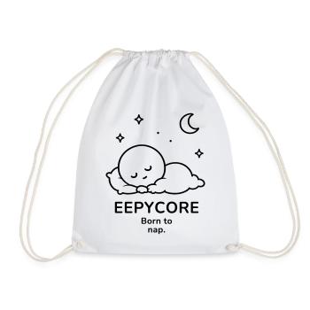 Eepycore – Born to Nap | Cozy Sleep Mood - Turnbeutel - Weiß - Vorne