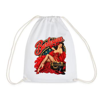 Burlesque – Vintage Showgirl - Turnbeutel - Weiß - Vorne