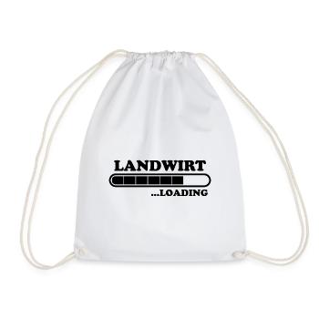 Landwirt Spruch Traktor Lustiges Landwirt Geschenk - Turnbeutel - Weiß - Vorne