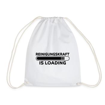 Reinigungskraft Spruch Reinigungskraft Geschenk - Turnbeutel - Weiß - Vorne