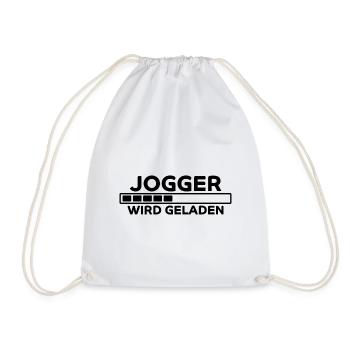 Jogger Spruch Fun Laufen Lustiges Jogging Geschenk - Turnbeutel - Weiß - Vorne