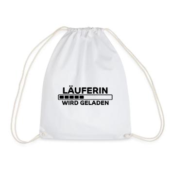 Läuferin Spruch Laufen Lustiges Läuferin Geschenk - Turnbeutel - Weiß - Vorne