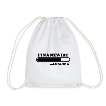 Finanzwirt Spruch Job Lustiges Finanzwirt Geschenk - Turnbeutel - Weiß - Vorne