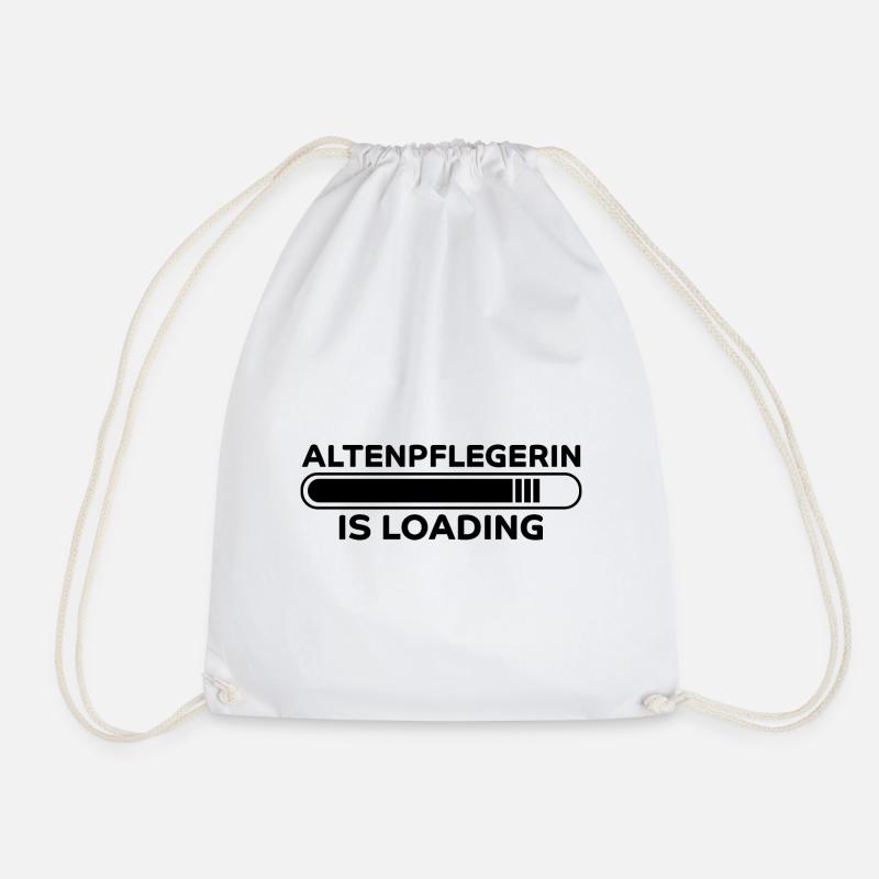 Altenpflegerin Spruch Witz Altenpflegerin Geschenk - Turnbeutel - Weiß