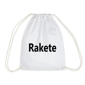 Rakete - Turnbeutel - Weiß - Vorne