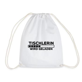 Tischlerin Spruch Schreinerin Tischlerin Geschenk - Turnbeutel - Weiß - Vorne