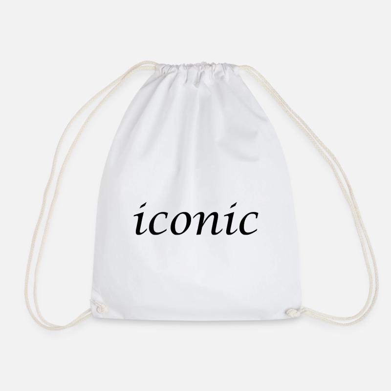 ICONIC - Drawstring Bag - white