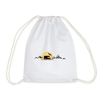 CAMPER BUS RV voiture soleil - Sac de sport léger - blanc - Devant