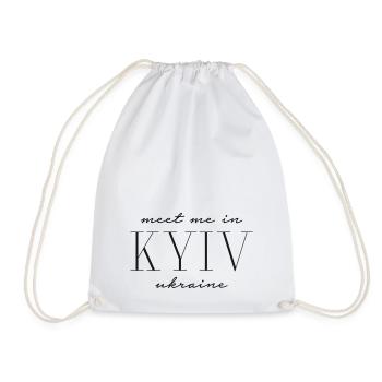 Meet me in Kiev Ukraine - Kyiv - Drawstring Bag - white - Front
