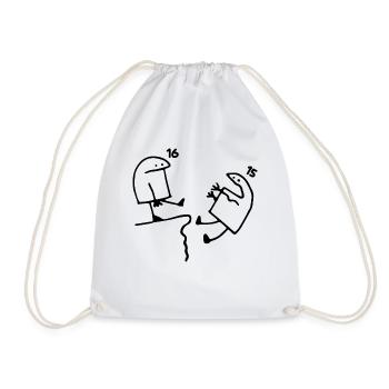16 ans Idée Cadeau Humour Anniversaire 16 ans - Sac de sport léger - blanc - Devant