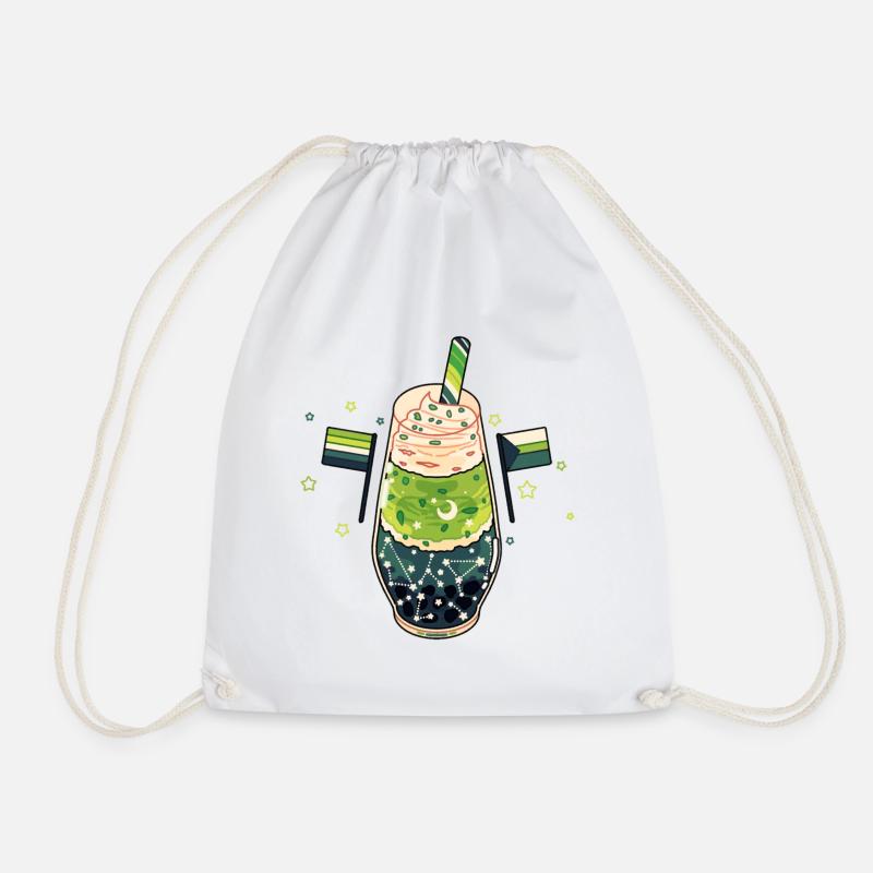 Lime Drink - Drawstring Bag - white