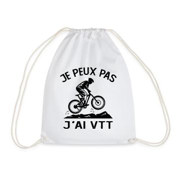 Je Peux Pas J'ai VTT - Sac de sport léger - blanc - Devant