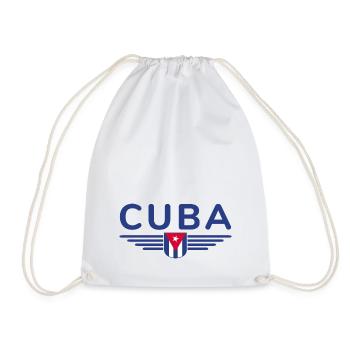 Stylish Cuba design for fans - Drawstring Bag - white - Front
